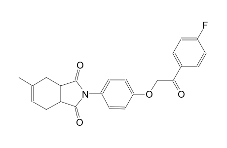 1H-isoindole-1,3(2H)-dione, 2-[4-[2-(4-fluorophenyl)-2-oxoethoxy]phenyl]-3a,4,7,7a-tetrahydro-5-methyl-