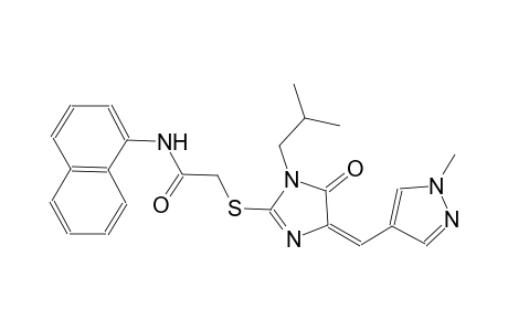 2-({(4E)-1-isobutyl-4-[(1-methyl-1H-pyrazol-4-yl)methylene]-5-oxo-4,5-dihydro-1H-imidazol-2-yl}sulfanyl)-N-(1-naphthyl)acetamide