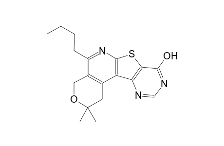 2H-pyrano[4'',3'':4',5']pyrido[3',2':4,5]thieno[3,2-d]pyrimidin-8-ol, 5-butyl-1,4-dihydro-2,2-dimethyl-