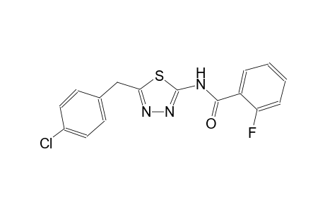benzamide, N-[5-[(4-chlorophenyl)methyl]-1,3,4-thiadiazol-2-yl]-2-fluoro-
