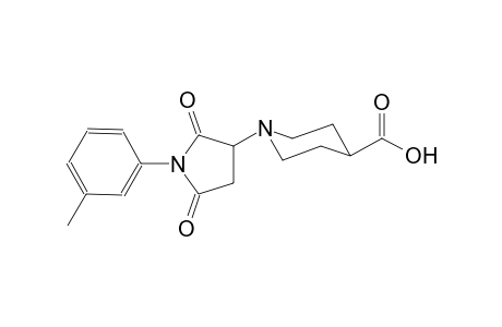 4-piperidinecarboxylic acid, 1-[1-(3-methylphenyl)-2,5-dioxo-3-pyrrolidinyl]-