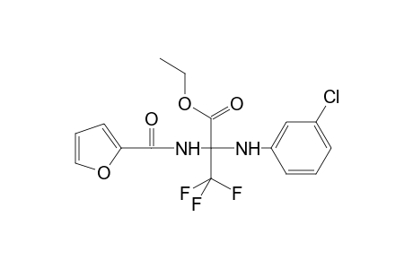 Propanoic acid, 2-[(3-chlorophenyl)amino]-3,3,3-trifluoro-2-[(2-furanylcarbonyl)amino]-, ethyl ester