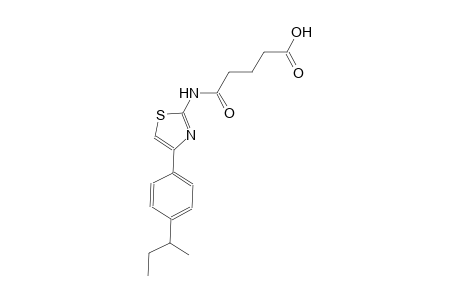 5-{[4-(4-sec-butylphenyl)-1,3-thiazol-2-yl]amino}-5-oxopentanoic acid