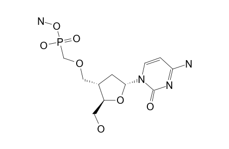 AMMONIUM-[2',3'-DIDEOXY-3'-C-[(PHOSPHONOMETHYL)-OXYMETHYL]-ALPHA-D-ERYTHRO-PENTOFURANOSYL]-CYTOSINE