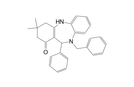 10-benzyl-3,3-dimethyl-11-phenyl-2,3,4,5,10,11-hexahydro-1H-dibenzo[b,e][1,4]diazepin-1-one