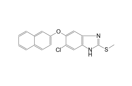 6-Chloro-2-(methylsulfanyl)-1H-benzimidazol-5-yl 2-naphthyl ether