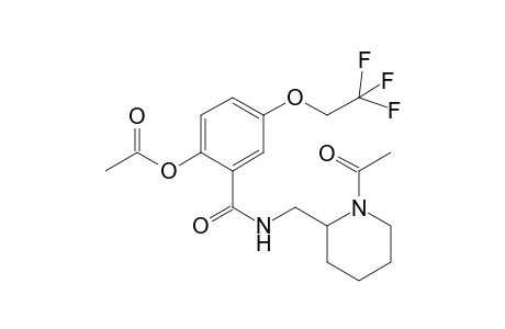 1-(2,2,2-trifluoroethoxyl)-3-(N-acetylpiperidin-2-yl)methylcarbamoyl)-4-acetoxybenzene