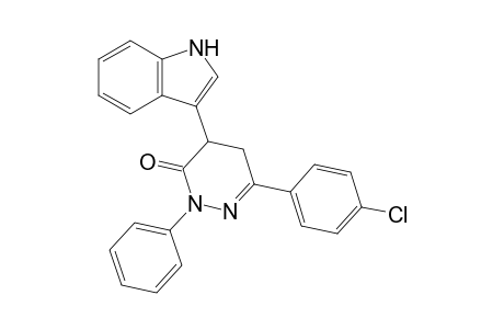 6-(p-Chlorophenyl)-4-(3-indolyl)-2-phenyl-4,5-dihydropyridazin-3-one