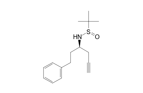 (3R,RS)-N-(tert-Butylsulfinyl)-1-phenylhex-5-yn-3-amine