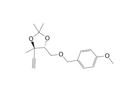 (4R,5R)-4-ethynyl-2,2,4-trimethyl-5-(p-anisyloxymethyl)-1,3-dioxolane