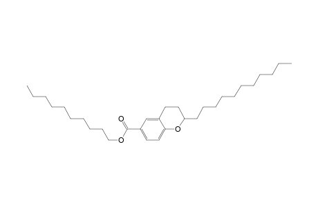 2-Undecyl-3,4-dihydro-2H-1-benzopyran-6-carboxylic acid decyl ester