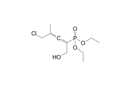 5-Chloranyl-2-diethoxyphosphoryl-4-methyl-penta-2,3-dien-1-ol