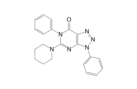 3,6-Dihydro-3,6-diphenyl-5-(1-piperidinyl)-7H-1,2,3-triazolo[4,5-d]pyrimidin-7-one