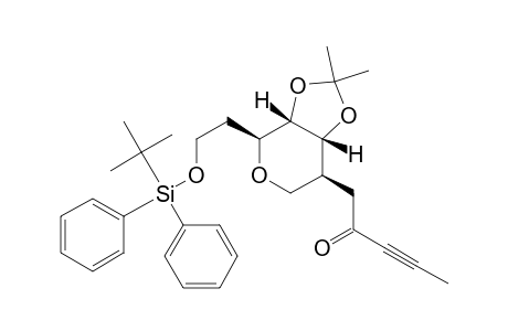 [3aS-(3a.alpha.,4.alpha.,7a.alpha.,7.alpha.)]-1-[tetrahydro-2,2-dimethyl-4-[2-[[(1,1-dimethylethyl)diphenylsilyl]oxy]ethyl]-1,3-dioxolo[4,5-c]pyran-7-yl]-3-pentyn-2-one