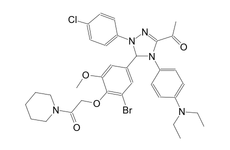 ethanone, 1-[5-[3-bromo-5-methoxy-4-[2-oxo-2-(1-piperidinyl)ethoxy]phenyl]-1-(4-chlorophenyl)-4-[4-(diethylamino)phenyl]-4,5-