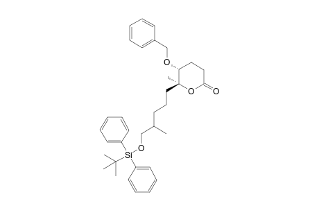 (5R,6S)-5-benzoxy-6-[5-[tert-butyl(diphenyl)silyl]oxy-4-methyl-pentyl]-6-methyl-tetrahydropyran-2-one
