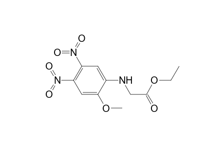 Glycine, N-(2-methoxy-4,5-dinitrophenyl)-, ethyl ester