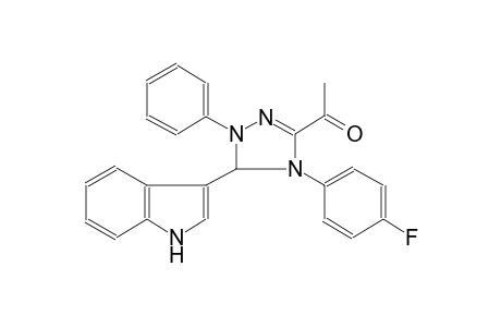 Ethanone, 1-[4,5-dihydro-4-(4-fluorophenyl)-5-(3-indolyl)-1-phenyl-1H-1,2,4-triazol-3-yl]-