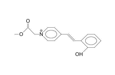 (E)-N-Methoxycarbonylmethyl-4-O-hydroxystyryl-pyridinium cation
