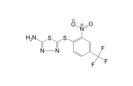 5-([2-Nitro-4-(trifluoromethyl)phenyl]sulfanyl)-1,3,4-thiadiazol-2-amine