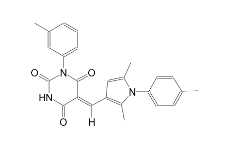 (5Z)-5-{[2,5-dimethyl-1-(4-methylphenyl)-1H-pyrrol-3-yl]methylene}-1-(3-methylphenyl)-2,4,6(1H,3H,5H)-pyrimidinetrione