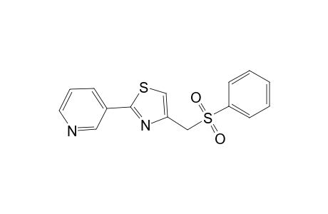 2-(3-Pyridyl)-4-[(phenylsulfonyl)methyl]thiazole
