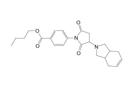 Benzoic acid, 4-[3-(1,3,3a,4,7,7a-hexahydro-2H-isoindol-2-yl)-2,5-dioxo-1-pyrrolidinyl]-, butyl ester