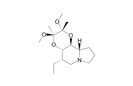 (2R,3R,4AS,5S,10AS,10BR)-5-ETHYL-2,3-DIMETHOXY-2,3-DIMETHYLOCTAHYDRO-[1,4]-DIOXINO-[2,3-G]-INDOLIZINE