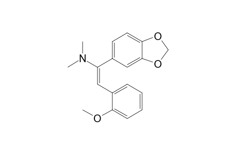 1-(N,N-Dimethylamino)-2-(2-methoxyphenyl)-1-(3,4-methylenedioxyphenyl)ethene