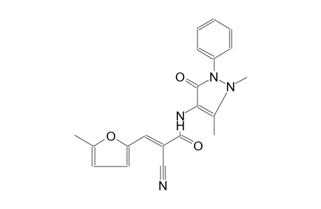 2-propenamide, 2-cyano-N-(2,3-dihydro-1,5-dimethyl-3-oxo-2-phenyl-1H-pyrazol-4-yl)-3-(5-methyl-2-furanyl)-, (2E)-