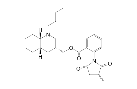 2-(3-Methyl-2,5-dioxo-pyrrolidin-1-yl)-benzoic acid (3R,4aS,8aS)-1-butyl-decahydro-quinolin-3-ylmethyl ester