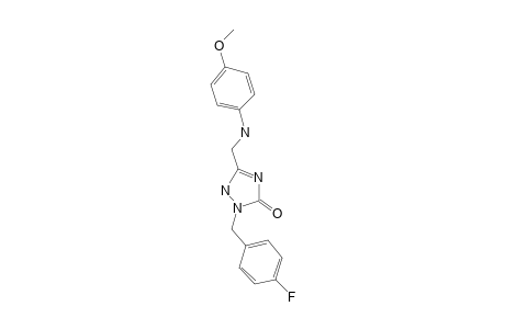 2-[(4-Fluorophenyl)methyl]-5-([(4-methoxyphenyl)amino]methyl)-2,3-dihydro-1H-1,2,4-triazol-3-one