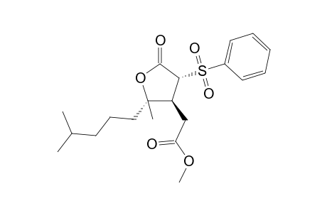Methyl (2S,3S,4R)-[4-(Benzenesulfonyl)-2-(4-methylpentyl)-5-oxotetrahydrofuran-3-yl]acetate