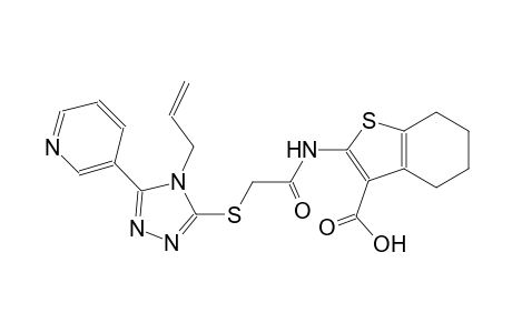 benzo[b]thiophene-3-carboxylic acid, 4,5,6,7-tetrahydro-2-[[[[4-(2-propenyl)-5-(3-pyridinyl)-4H-1,2,4-triazol-3-yl]thio]acetyl]amino]-