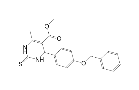 methyl 4-[4-(benzyloxy)phenyl]-6-methyl-2-thioxo-1,2,3,4-tetrahydro-5-pyrimidinecarboxylate