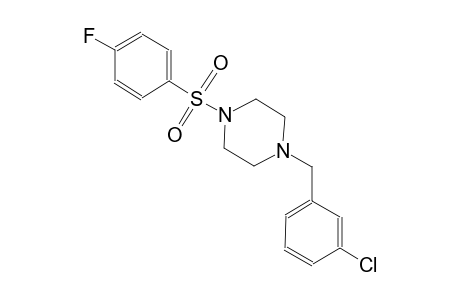 piperazine, 1-[(3-chlorophenyl)methyl]-4-[(4-fluorophenyl)sulfonyl]-