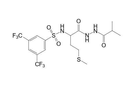 1-{N-[(alpha,alpha,alpha,alpha',alpha',alpha'-hexafluoro-3,5-xylyl)sulfonyl]methionyl}-2-isobutyrylhydrazine