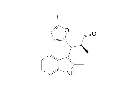 (2S)-2-methyl-3-(2-methyl-1H-indol-3-yl)-3-(5-methylfuran-2-yl)propanal