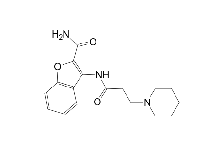 3-([3-(1-Piperidinyl)propanoyl]amino)-1-benzofuran-2-carboxamide