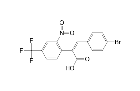 (2Z)-3-(4-Bromophenyl)-2-[2-nitro-4-(trifluoromethyl)phenyl]-2-propenoic acid