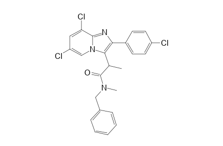 N-Benzyl-N-methyl-2-[6',8'-dichloro-2'-(p-chlorophenyl)imidazo[1,2-a]pyridin-3'-yl]-propanamide