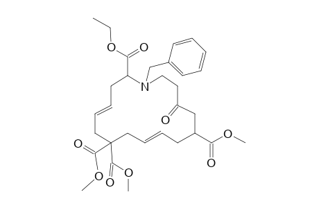 2-Ethyl 7,7,12-Trimethyl 1-benzyl-14-oxo-1-azacyclohexadeca-4,9-diene-2,7,7,12-tetracarboxylate