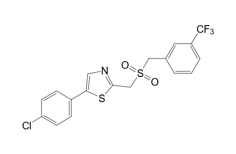 5-(p-chlorophenyl)-2-{{[m-trifluoromethyl)benzyl]sulfonyl}methyl}thiazole