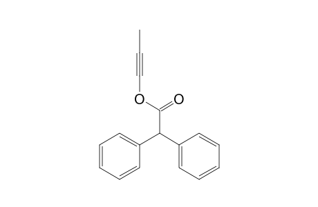 Benzeneacetic acid, .alpha.-phenyl-, 1-propynyl ester