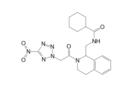 N-[[2-[2-(5-nitro-1,2,3,4-tetrazol-2-yl)ethanoyl]-3,4-dihydro-1H-isoquinolin-1-yl]methyl]cyclohexanecarboxamide