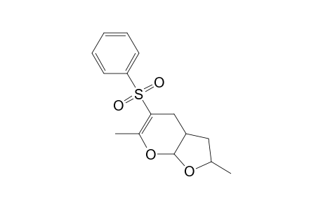 5-(Benzenesulfonyl)-3,4-dihydro-2,6-dimethyltetrahydrofuro[2,3-b]pyran