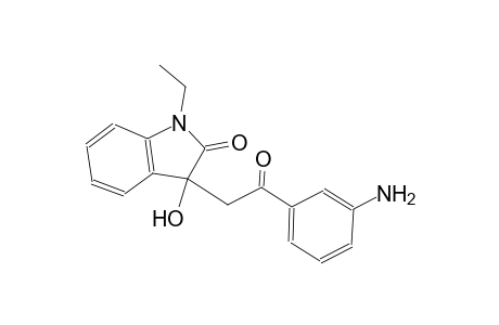 2H-indol-2-one, 3-[2-(3-aminophenyl)-2-oxoethyl]-1-ethyl-1,3-dihydro-3-hydroxy-