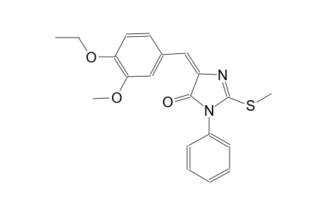 4H-imidazol-4-one, 5-[(4-ethoxy-3-methoxyphenyl)methylene]-3,5-dihydro-2-(methylthio)-3-phenyl-, (5E)-