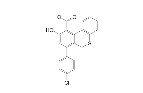 Methyl 7-(4-chlorophenyl)-9-hydroxy-6H-benzo[c]thiochromene-10-carboxylate