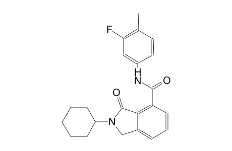 2-cyclohexyl-N-(3-fluoro-4-methylphenyl)-3-oxo-4-isoindolinecarboxamide